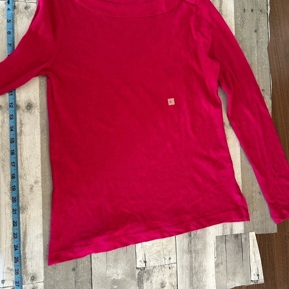 LOFT small, fuchsia, pink long sleeve top - Picture 5 of 7